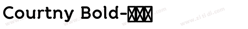 Courtny Bold字体转换